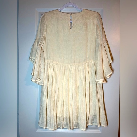 SOLD Umgee | Boho Bliss Embroidered Floral Bell Sleeve Dress Small - Picture 6 of 8